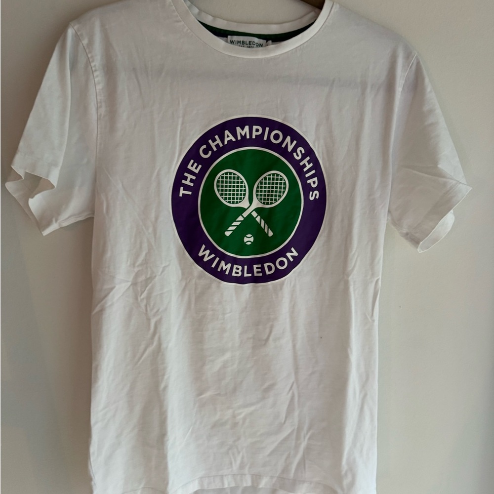 Wimbledon White T-Shirt with Logo